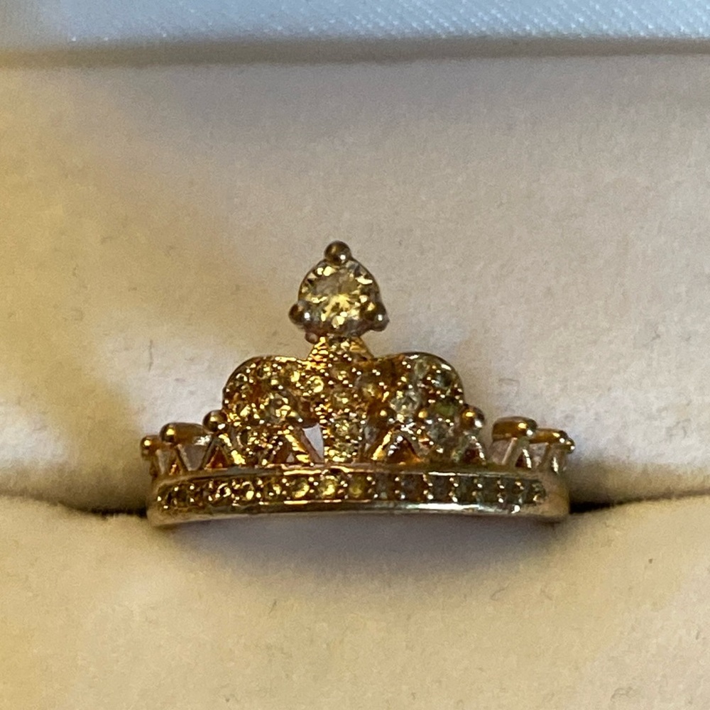 925 Sterling Silver Rose Gold Plated
Crown Ring (5)